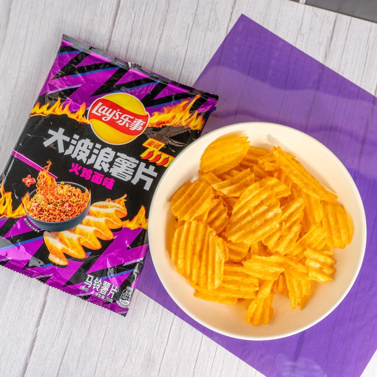 Lays X Buldak Noodle Fire Limited Drop