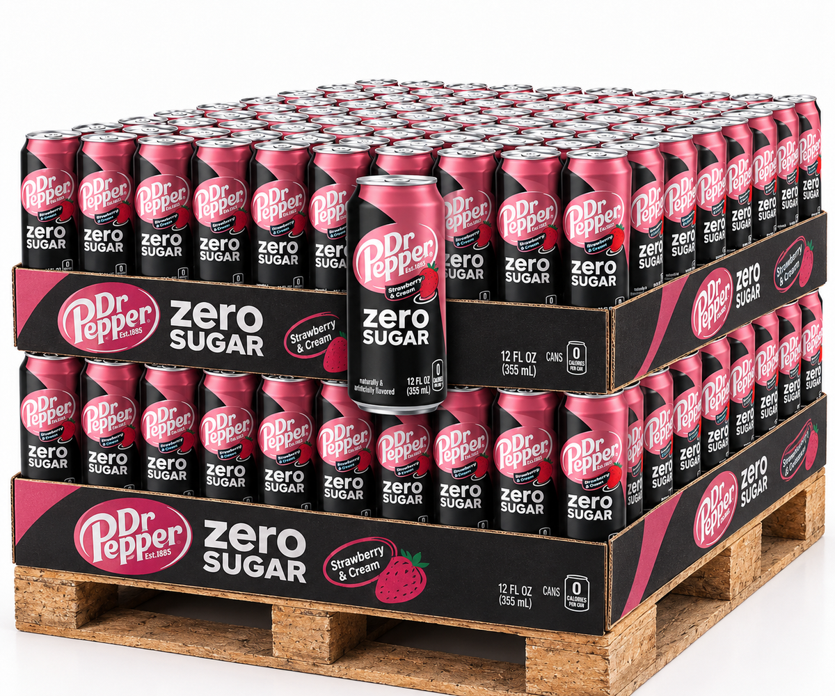 PALLET ROW - Dr. Pepper Strawberry Cream - KOREA (10 CASES)