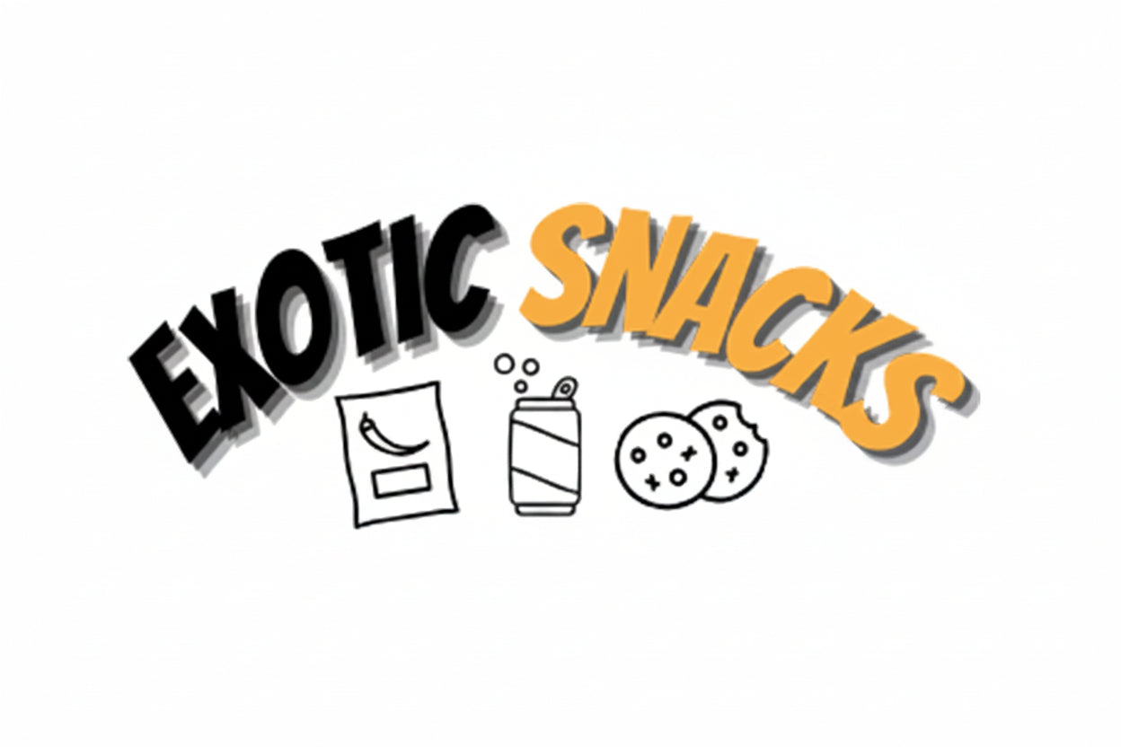 Marketing Display "EXOTIC SNACKS" Vinyl - (1 DISPLAY SIGN)