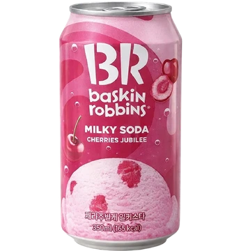Baskin Robbins Cherries Jubilee Milky Soda - KOREA (24 COUNT)