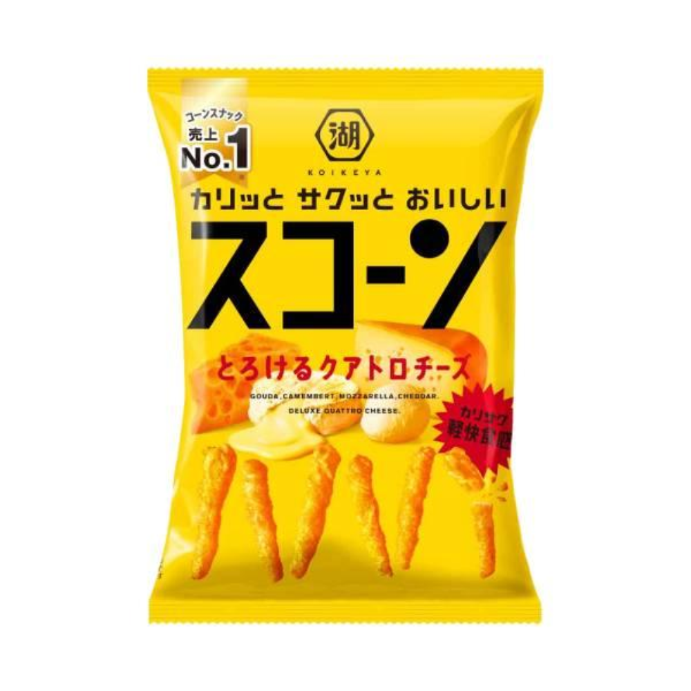 Koikeya Bulk Puff Quattro Cheese - JAPAN (12 COUNT)