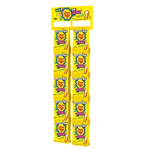 Chupa Chups Mini Sour Tube Filling Hang Bags - INDIA (12 COUNT)
