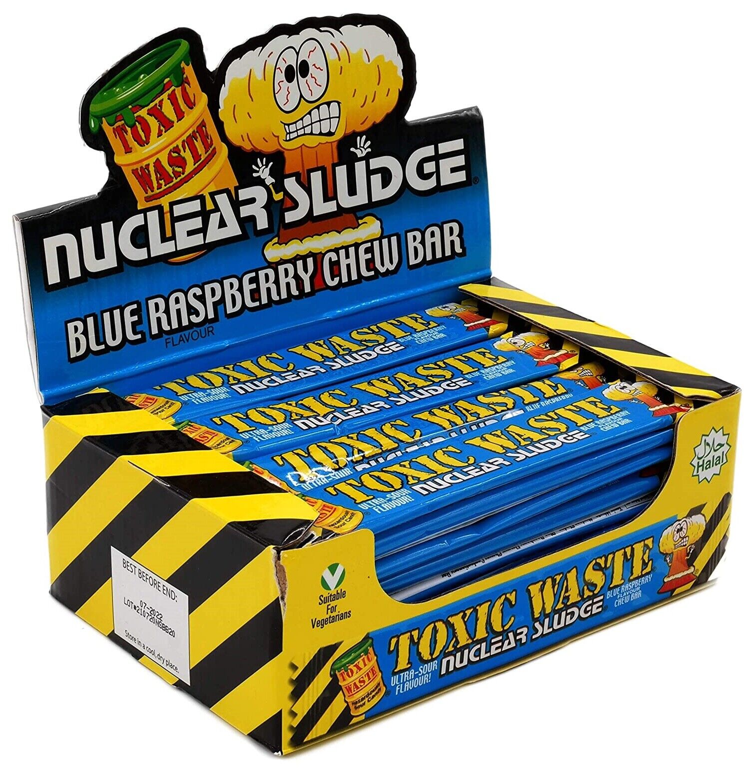 Toxic Waste Sour Nuclear Chew - Blueberry + Display (50 COUNT)