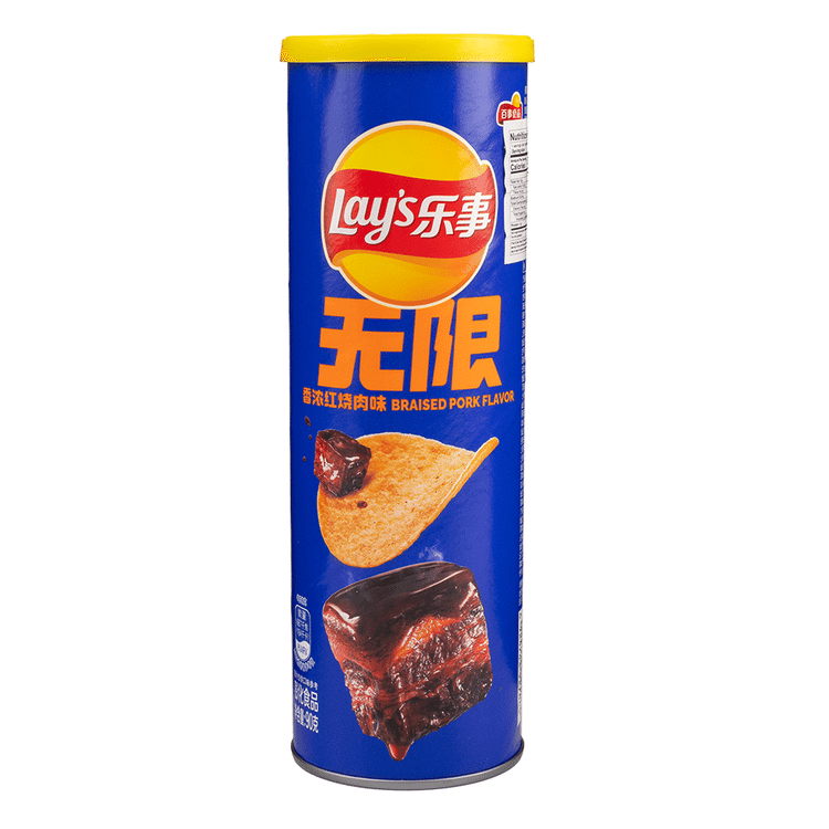 Lays Stax Finger Lickin Braised Pork- TAIWAN (20 COUNT)