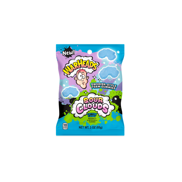 Warheads Cotton Candy Sour Clouds - USA (12 COUNT)