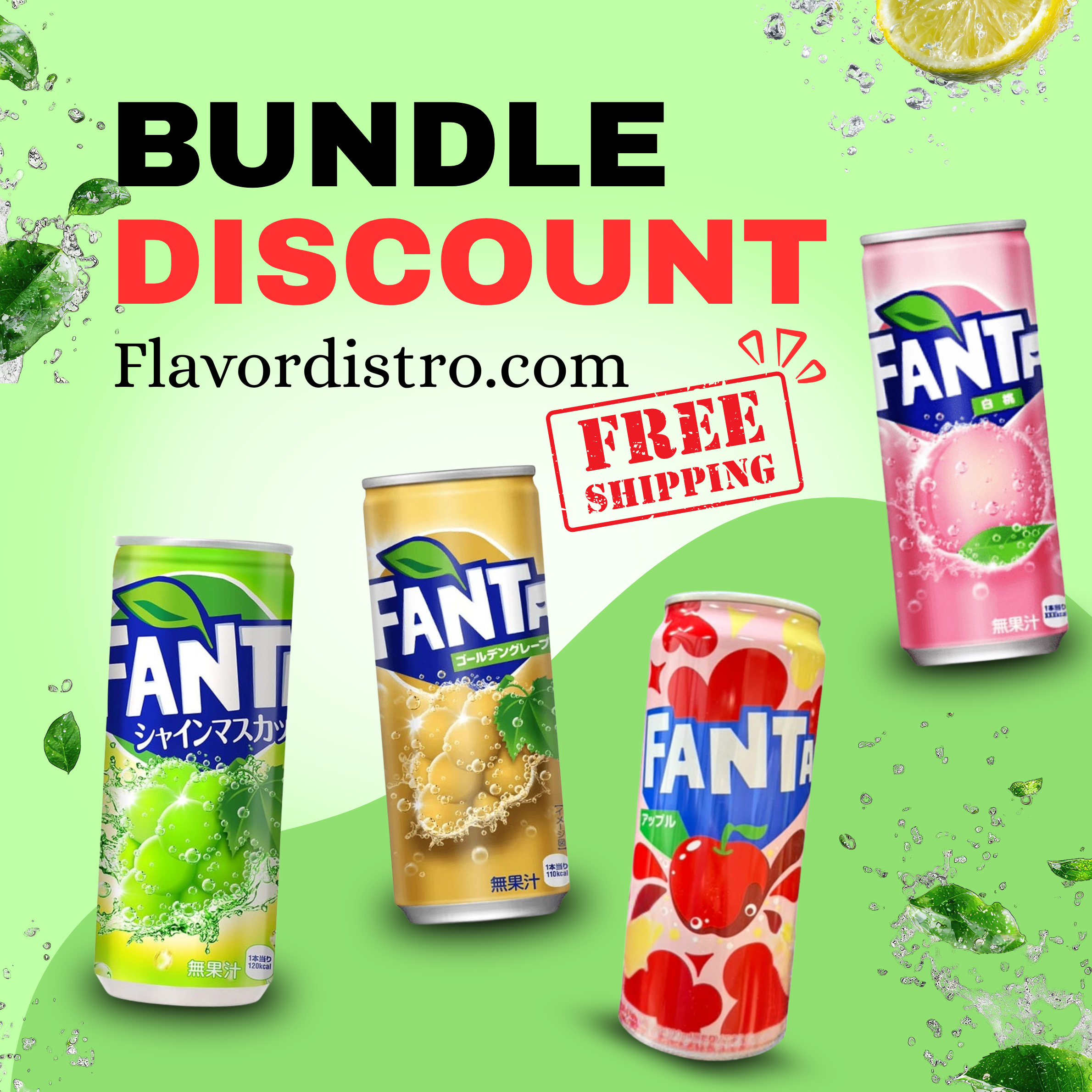 NEW Fanta Japan Bulk Deal - JAPAN (48 COUNT)