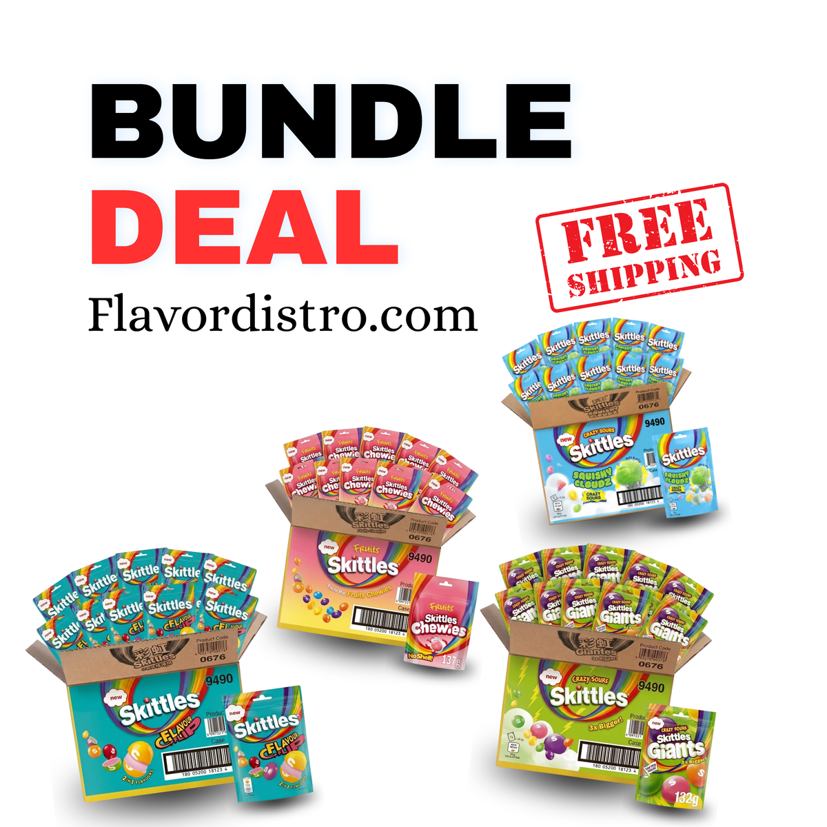 Skittles Bulk Deal - UNITED KINGDOM (78 COUNT)