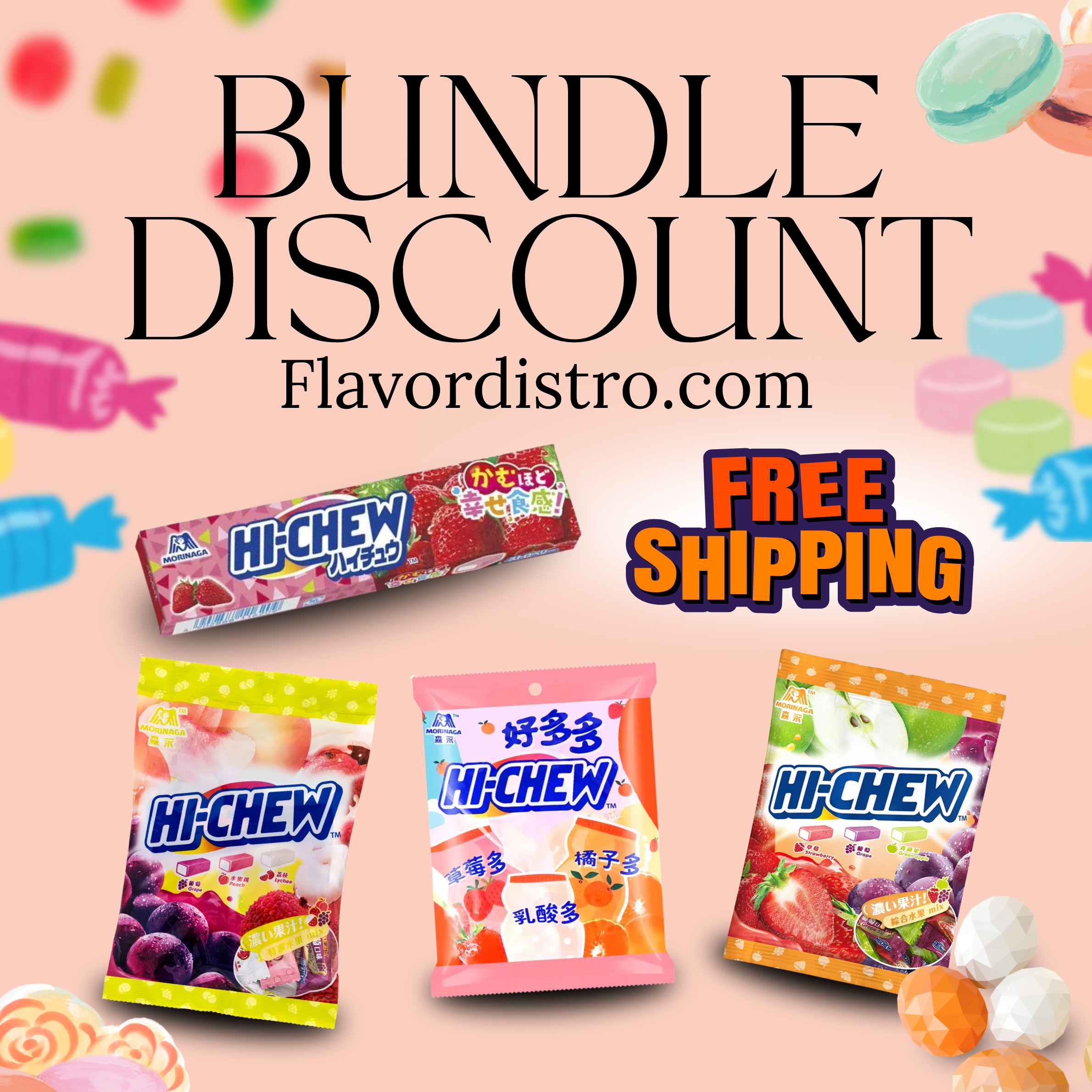 Hi-CHEW Bulk Deal - JAPAN/TAIWAN (50 COUNT)