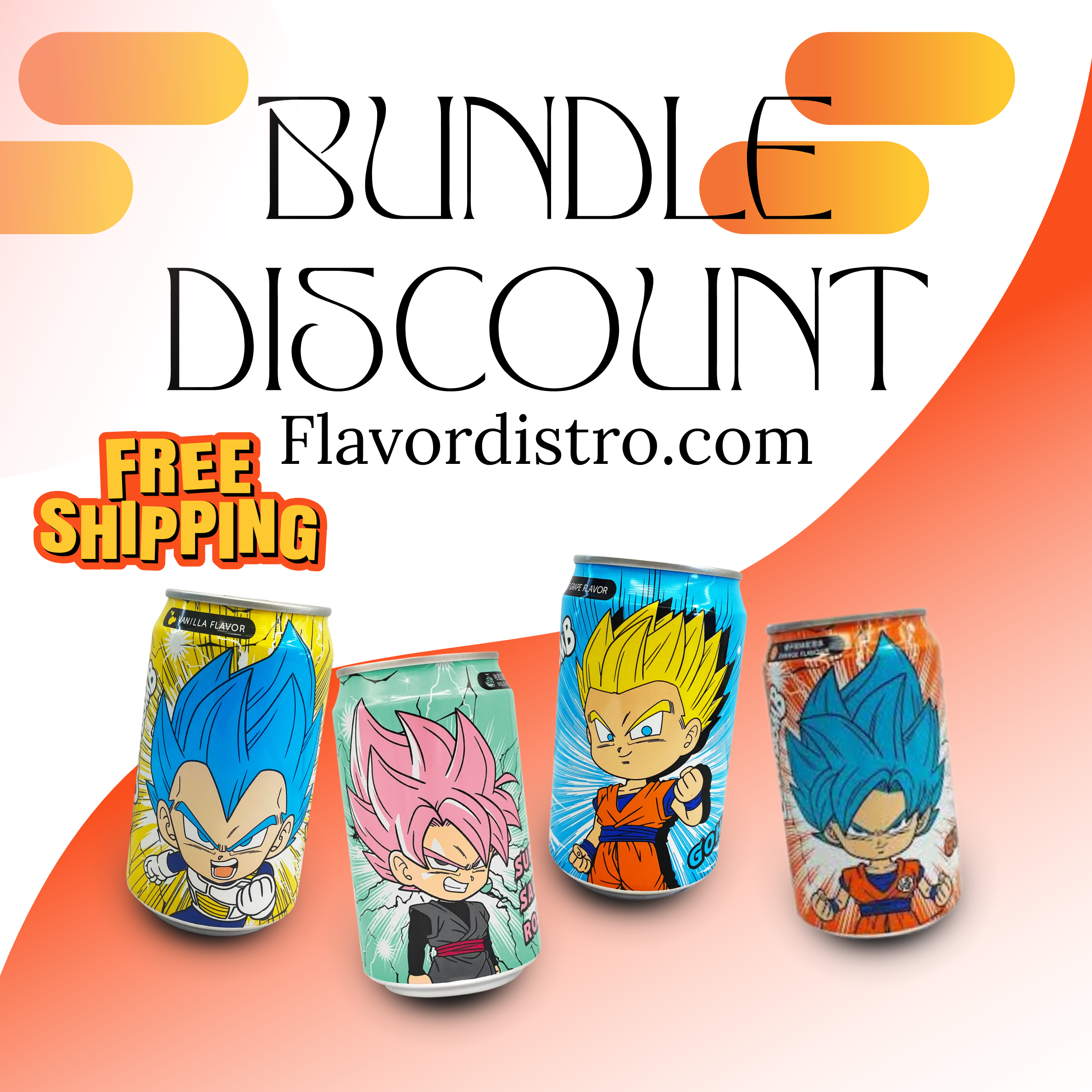 Dragon Ball Z Can Bulk Deal - TAIWAN (60 COUNT)