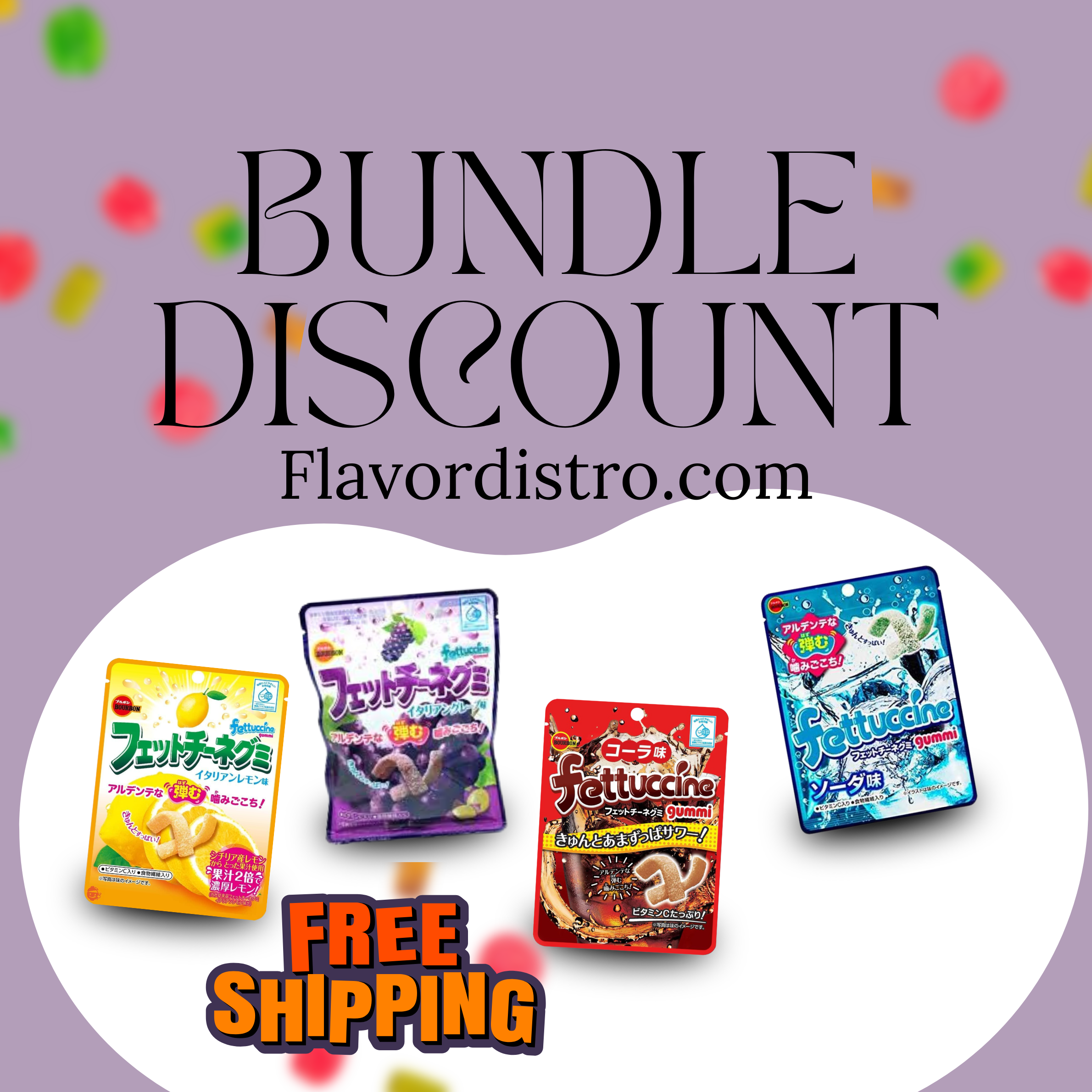 Fettuccine Gummi Bulk Deal - JAPAN (40 COUNT)