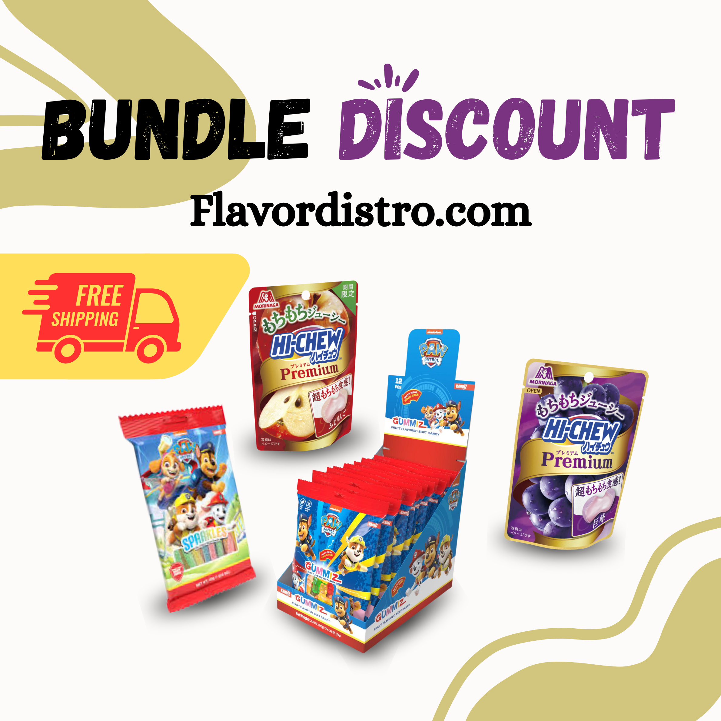 Hi-Chew X Paw Patrol Candies Bulk Deal - JAPAN/ TÜRKİYE (58 COUNT)