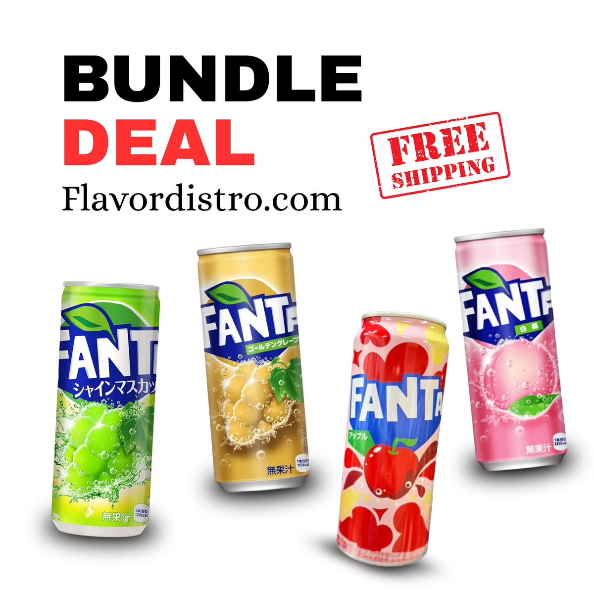 NEW Fanta Japan Bulk Deal - JAPAN (48 COUNT)