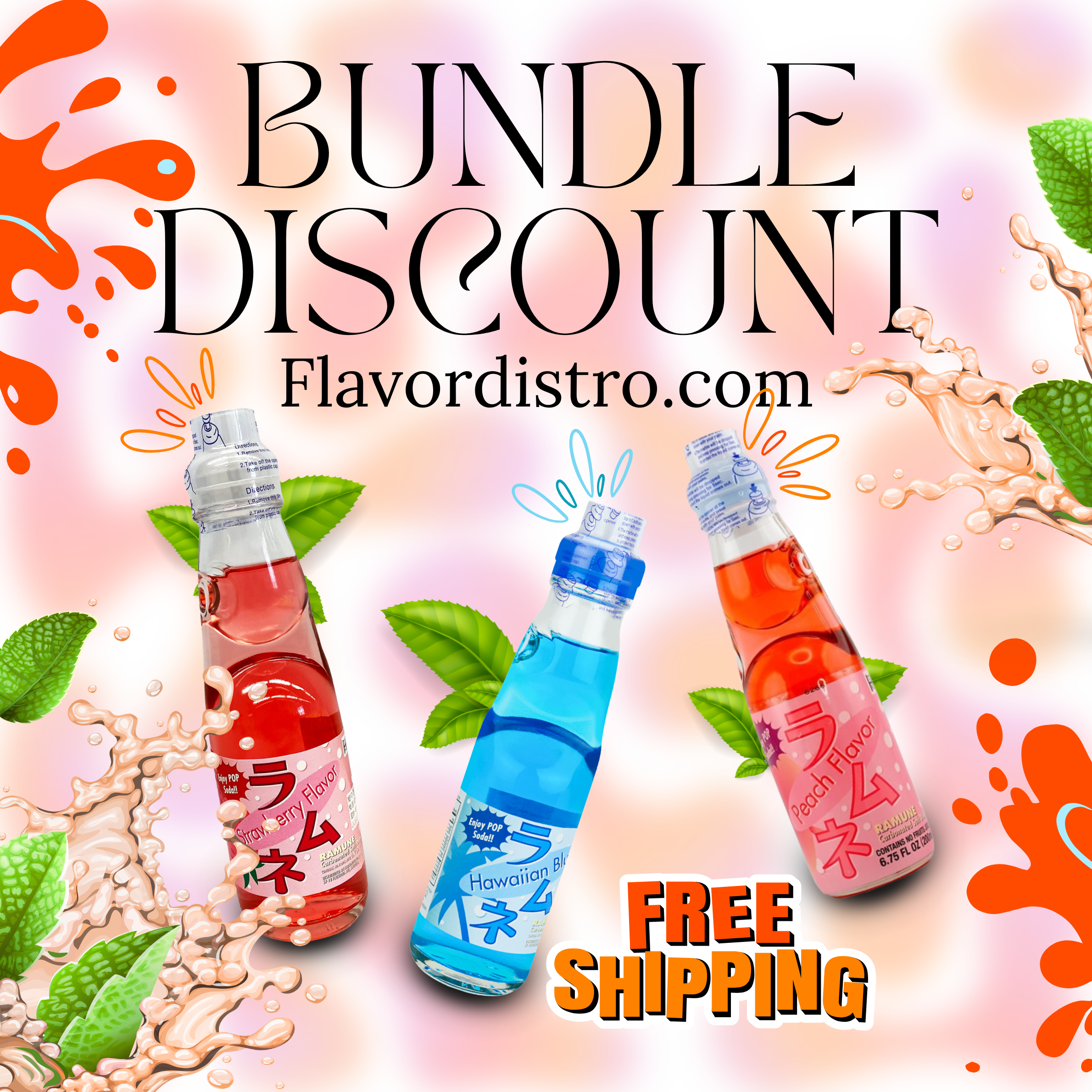 FUJI Ramune Bulk Deal - JAPAN (45 COUNT)