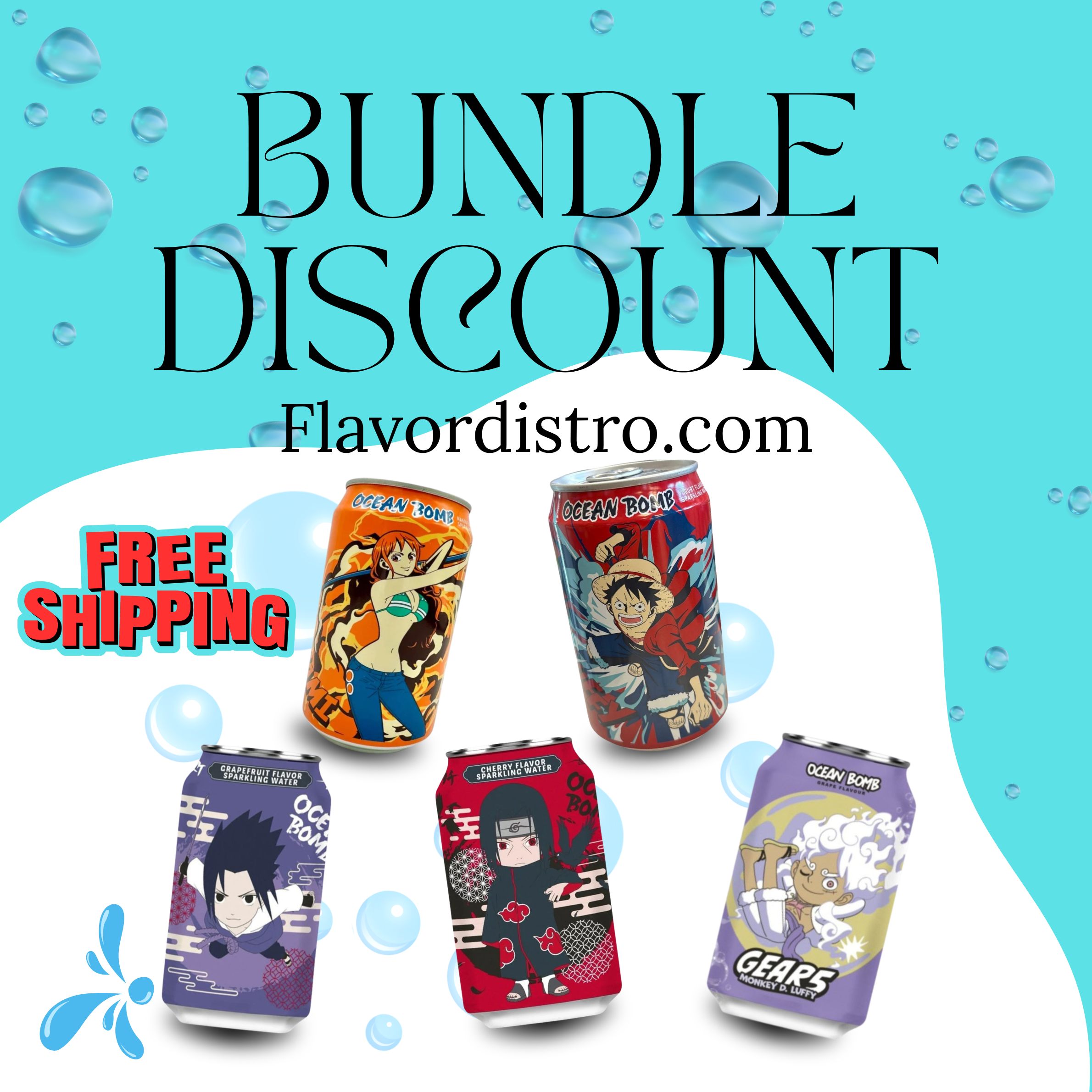 Anime Can Bulk Deal - TAIWAN/KOREA (72 COUNT)