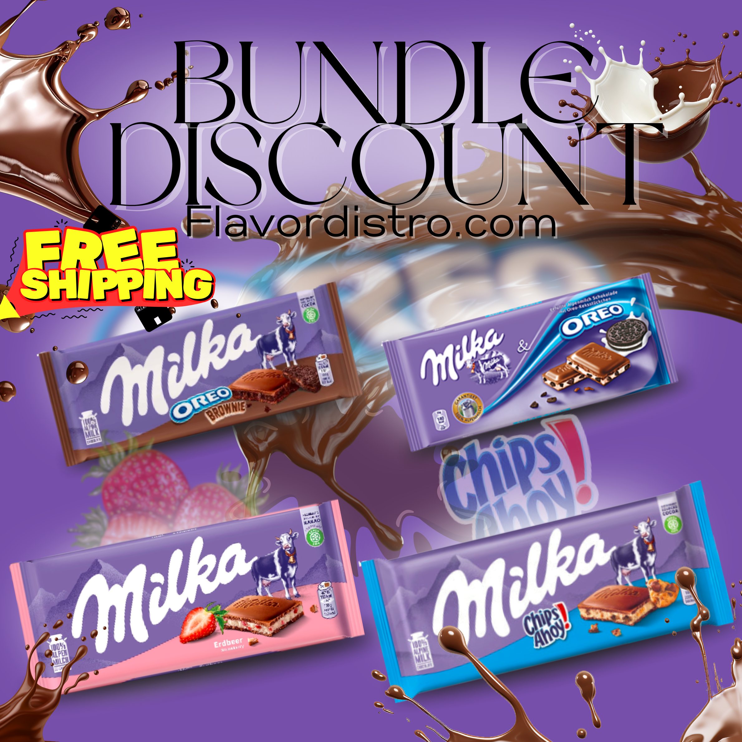 Milka Bars bulk Deal - ENGLAND/GERMANY (88 COUNT)