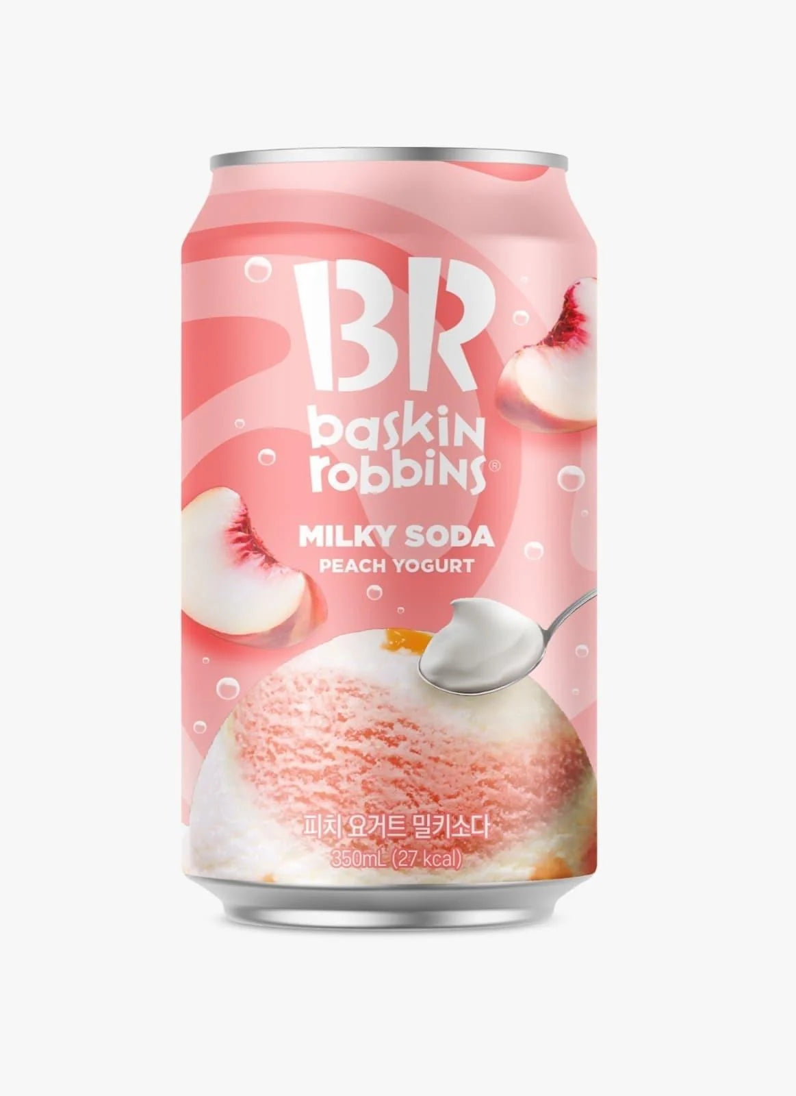 Baskin Robbins Peach Sorbet Icecream Soda - KOREA (24 COUNT)