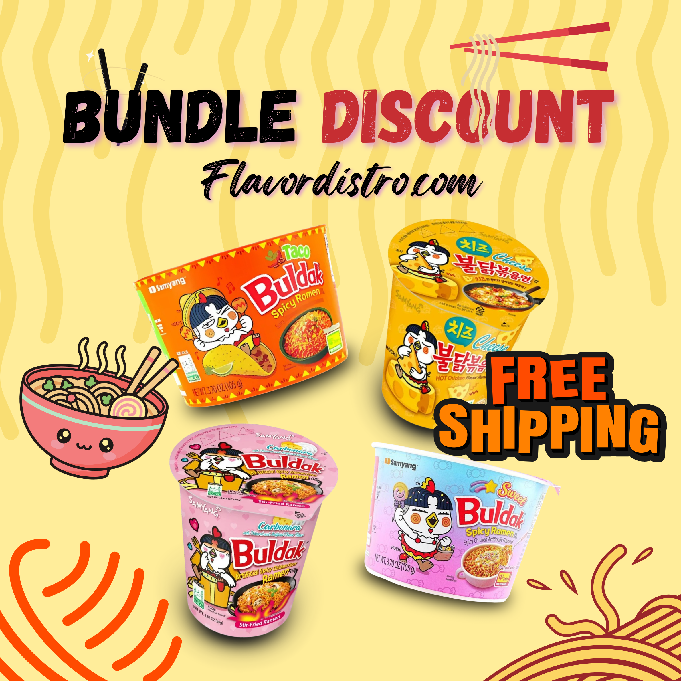 (Halal) Buldak Cup Bulk Deal - KOREA (24 COUNT)