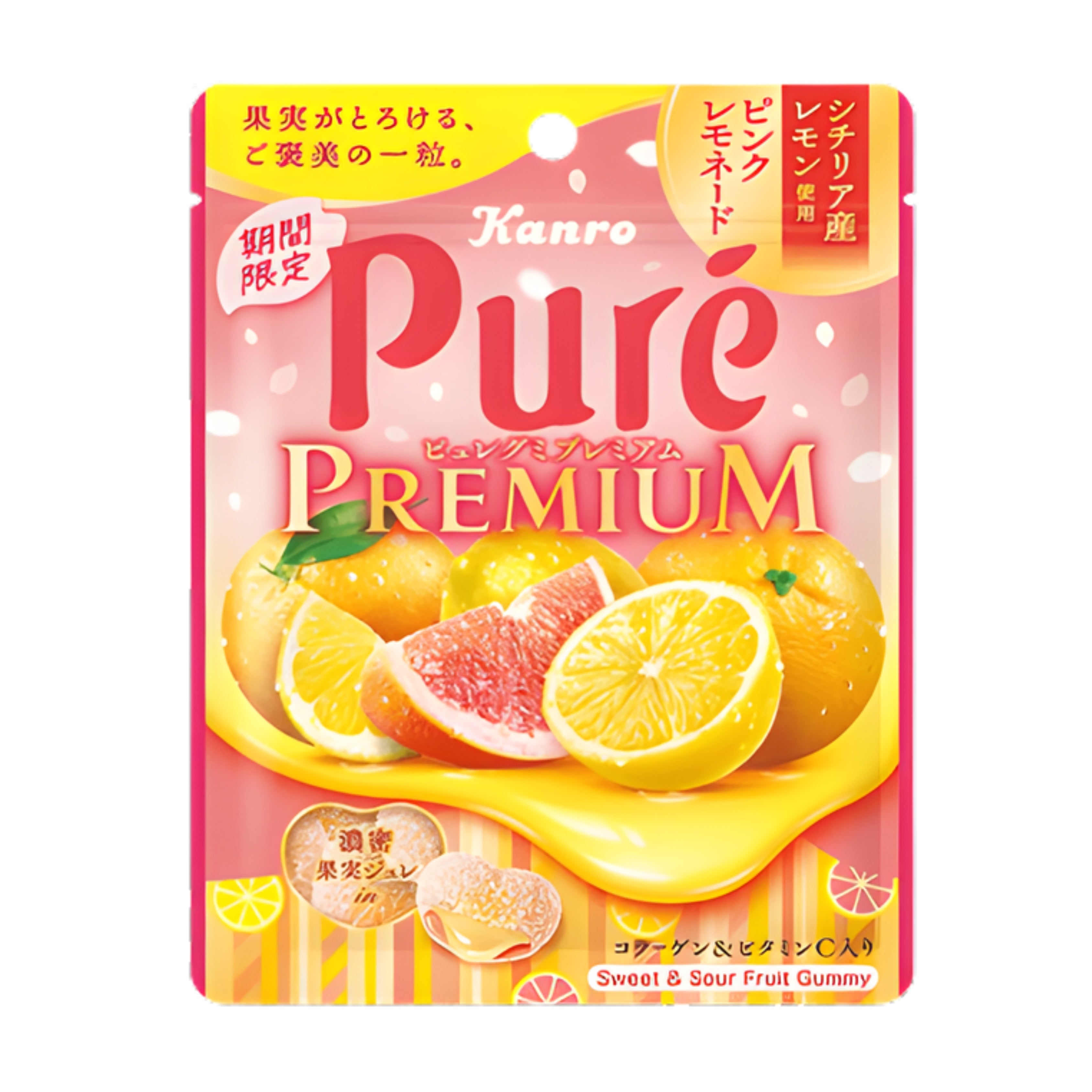 KANRO Pure Grapefruit Gummy - JAPAN (6 COUNT)