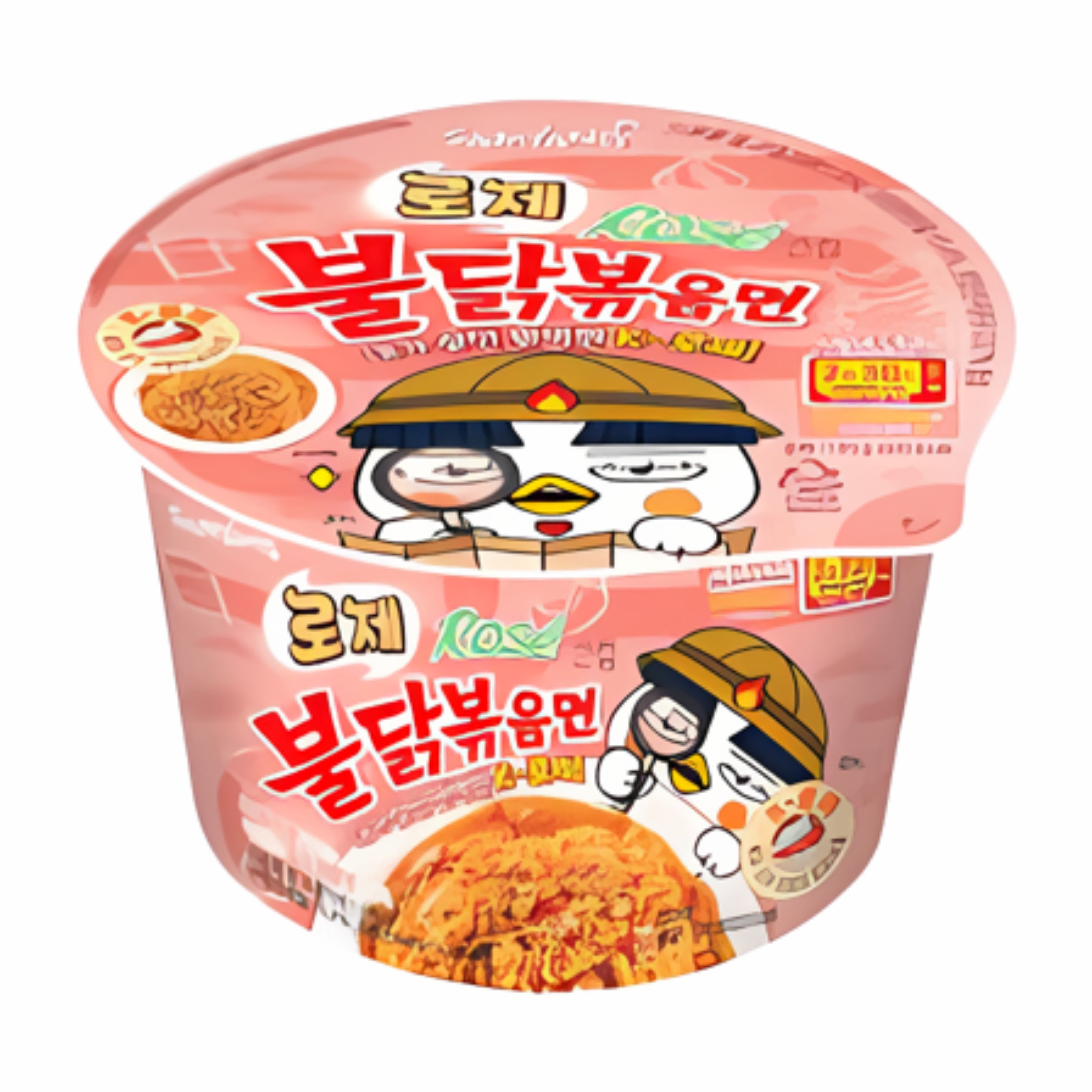 (Halal) Buldak Noodle Rose Cup - KOREA (6 COUNT)