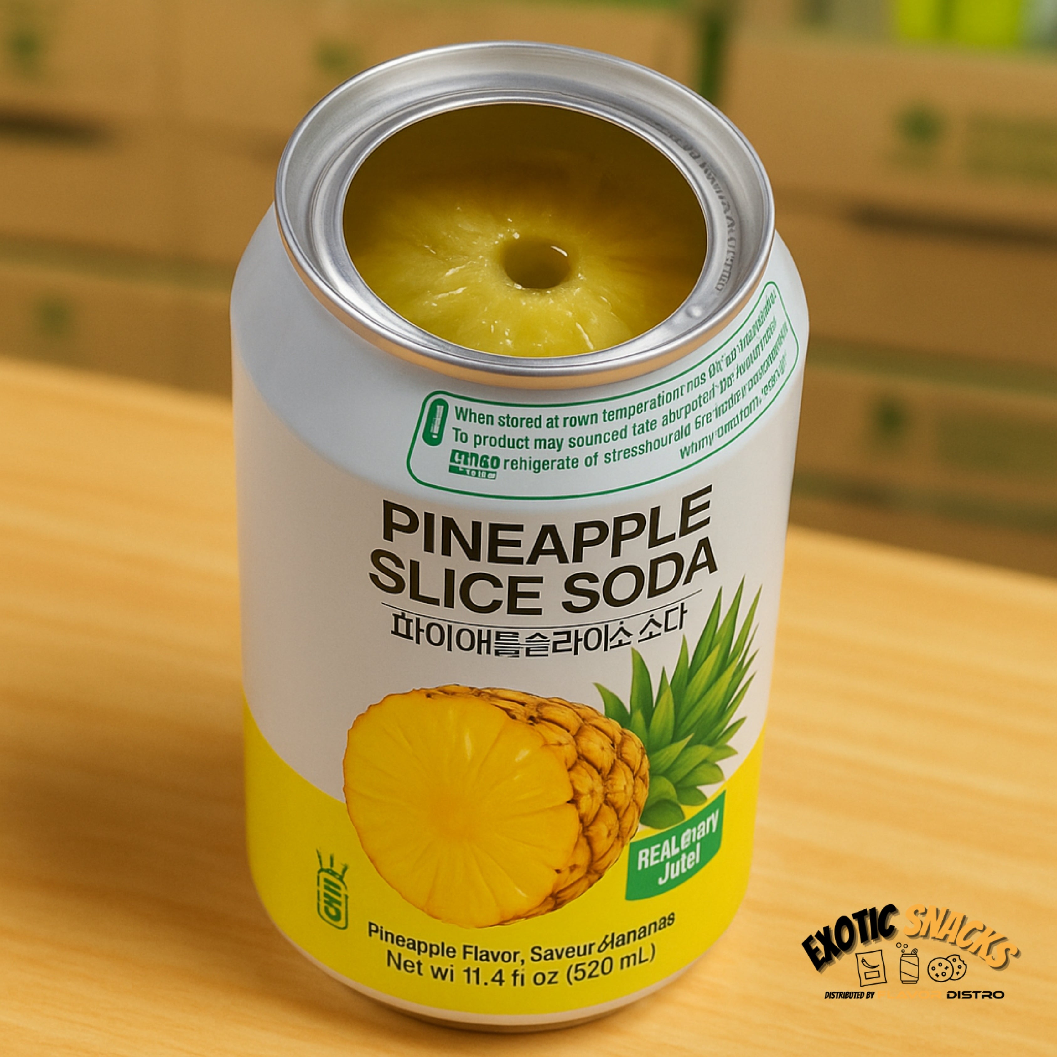 Fruit.B Pineapple Slice Soda - KOREA (24 COUNT)