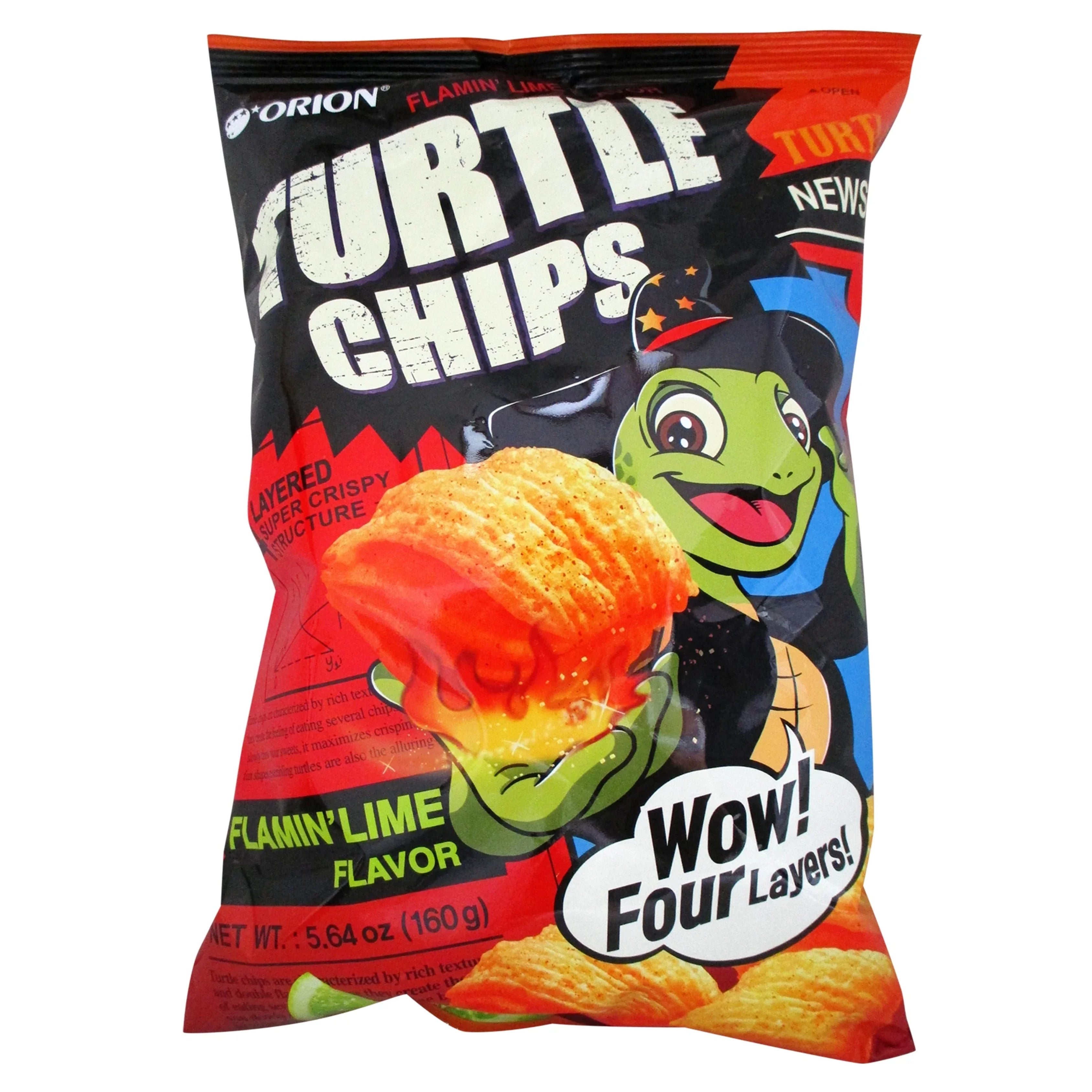 Turtle Chips Flamin Lime - TAIWAN (12 COUNT)
