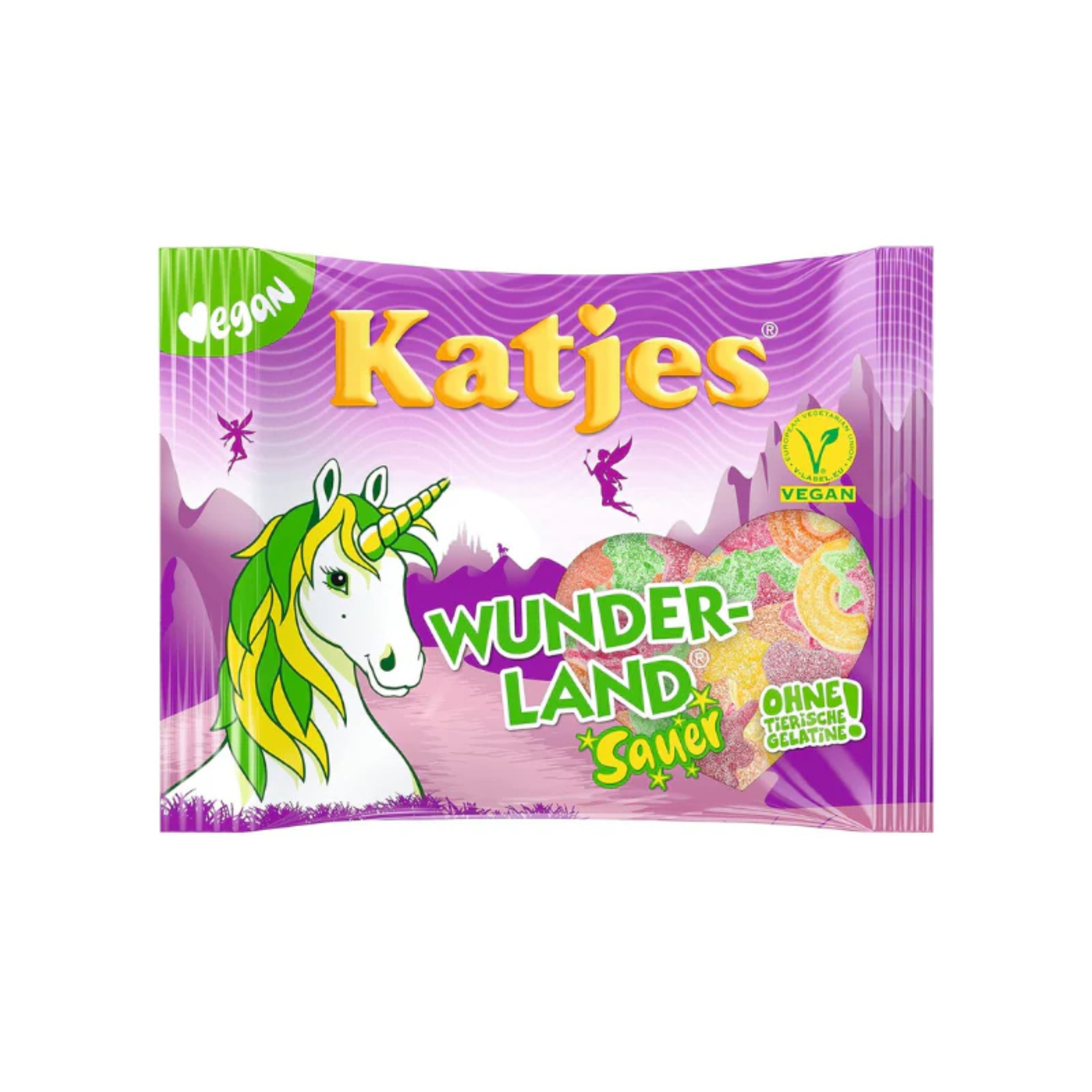 (VEGAN) Katjes Wunderland SOUR GUMMIES - GERMANY (22 COUNT)