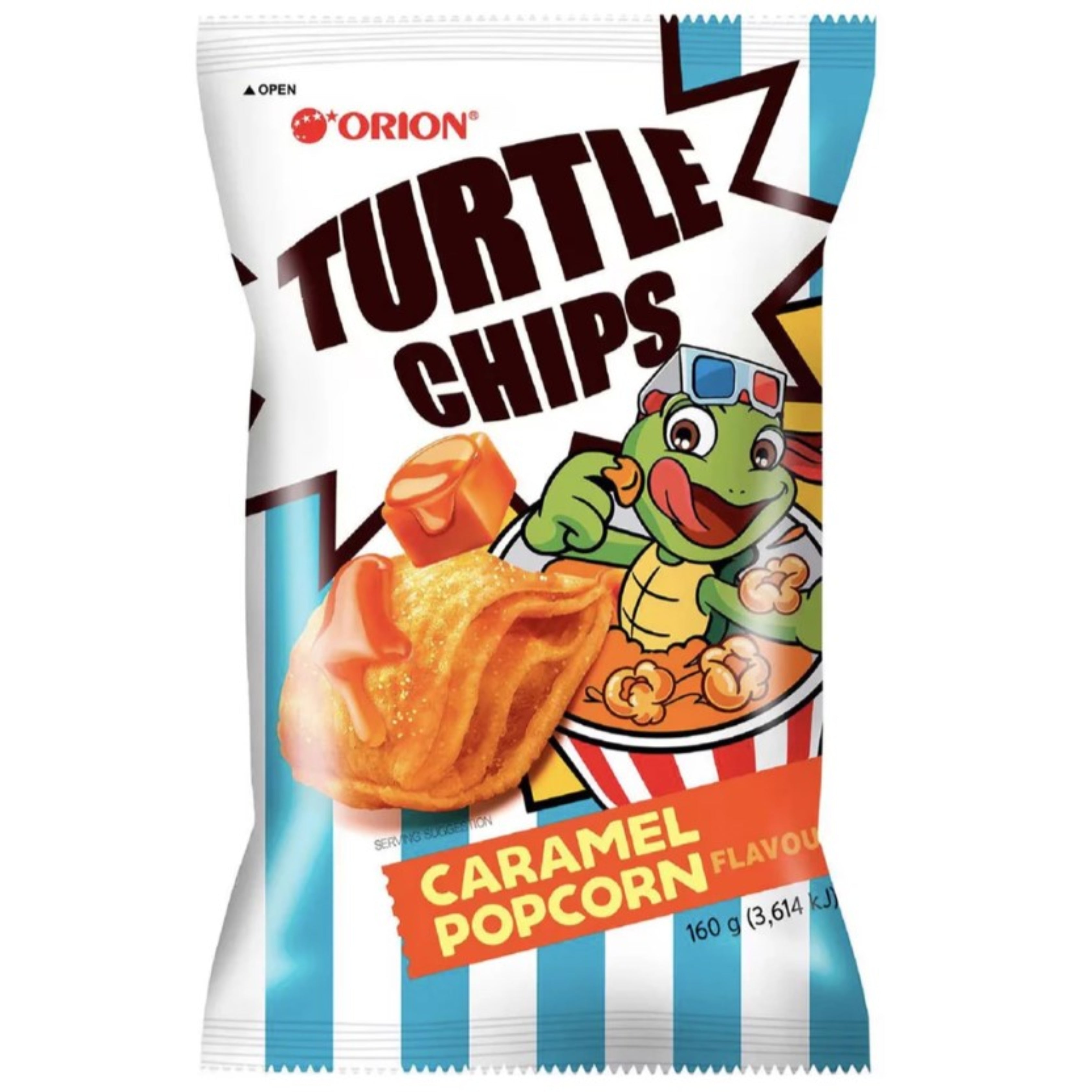 Turtle Chips Caramel Popcorn - TAIWAN (12 COUNT)