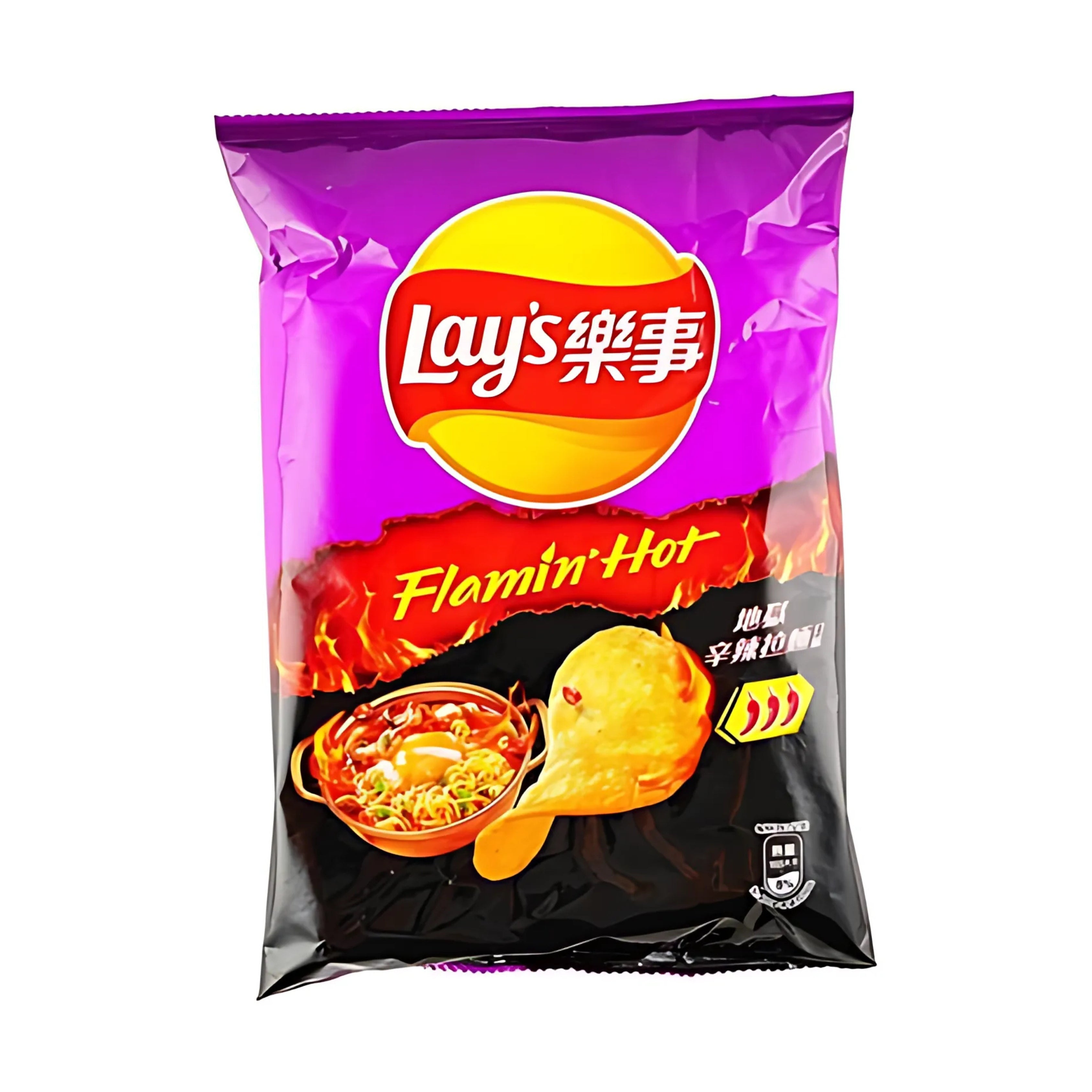 Rare Lays Flamin Hot Spicy Ramen - TAIWAN (12 COUNT)