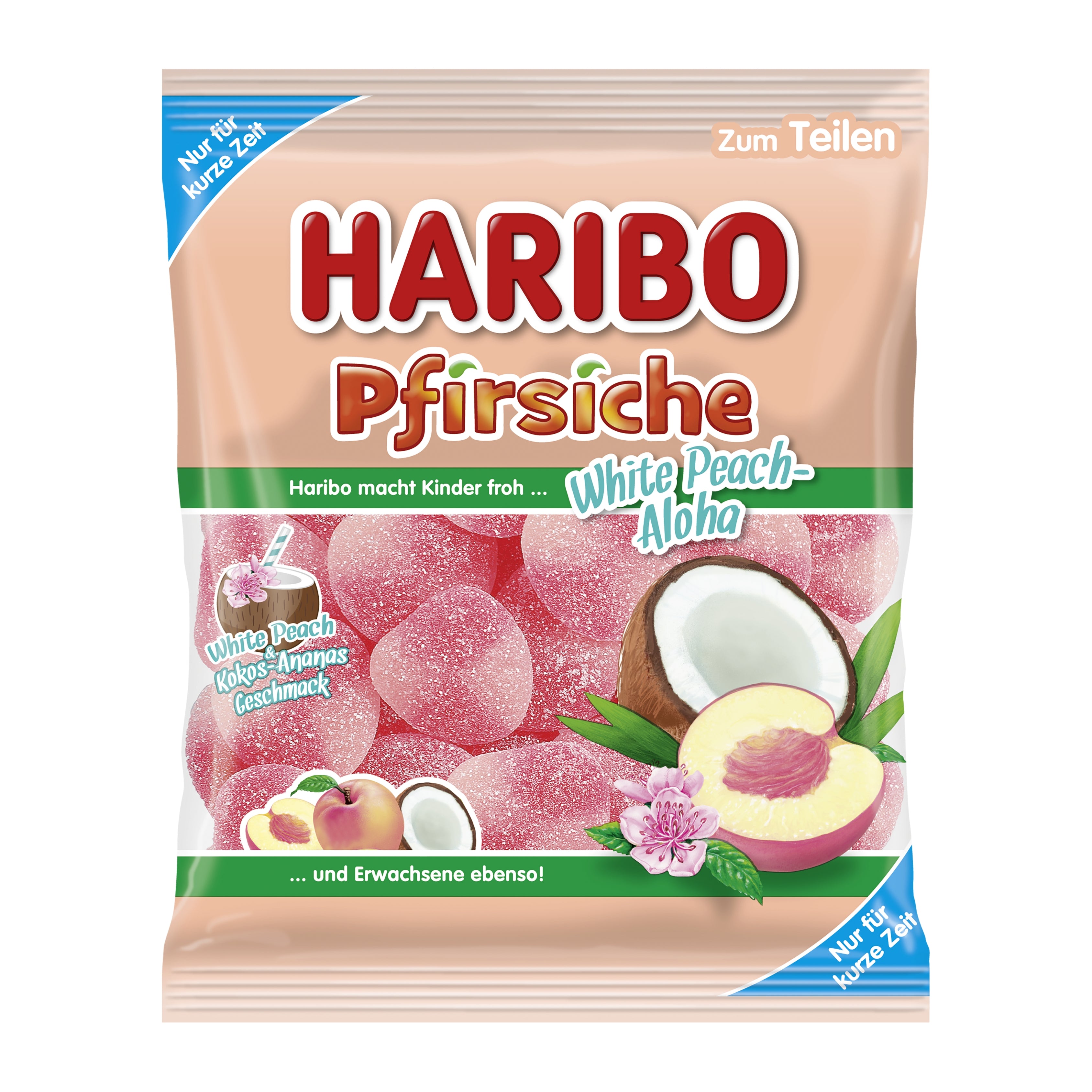 Haribo Coconut White Peach Aloha - GERMANY (20 COUNT)
