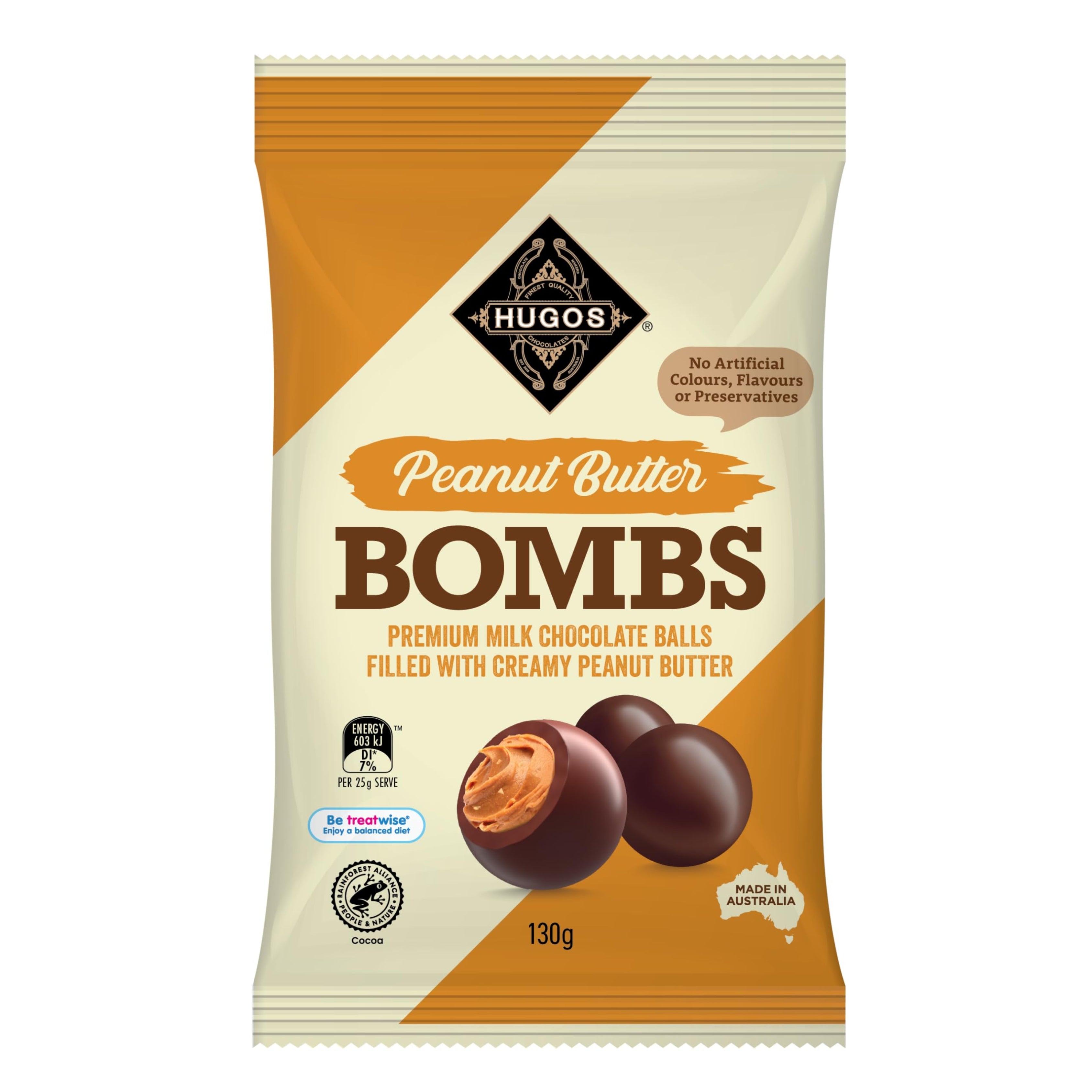 Hugos Peanut Butter Bombs - AUSTRALIA (12 COUNT)