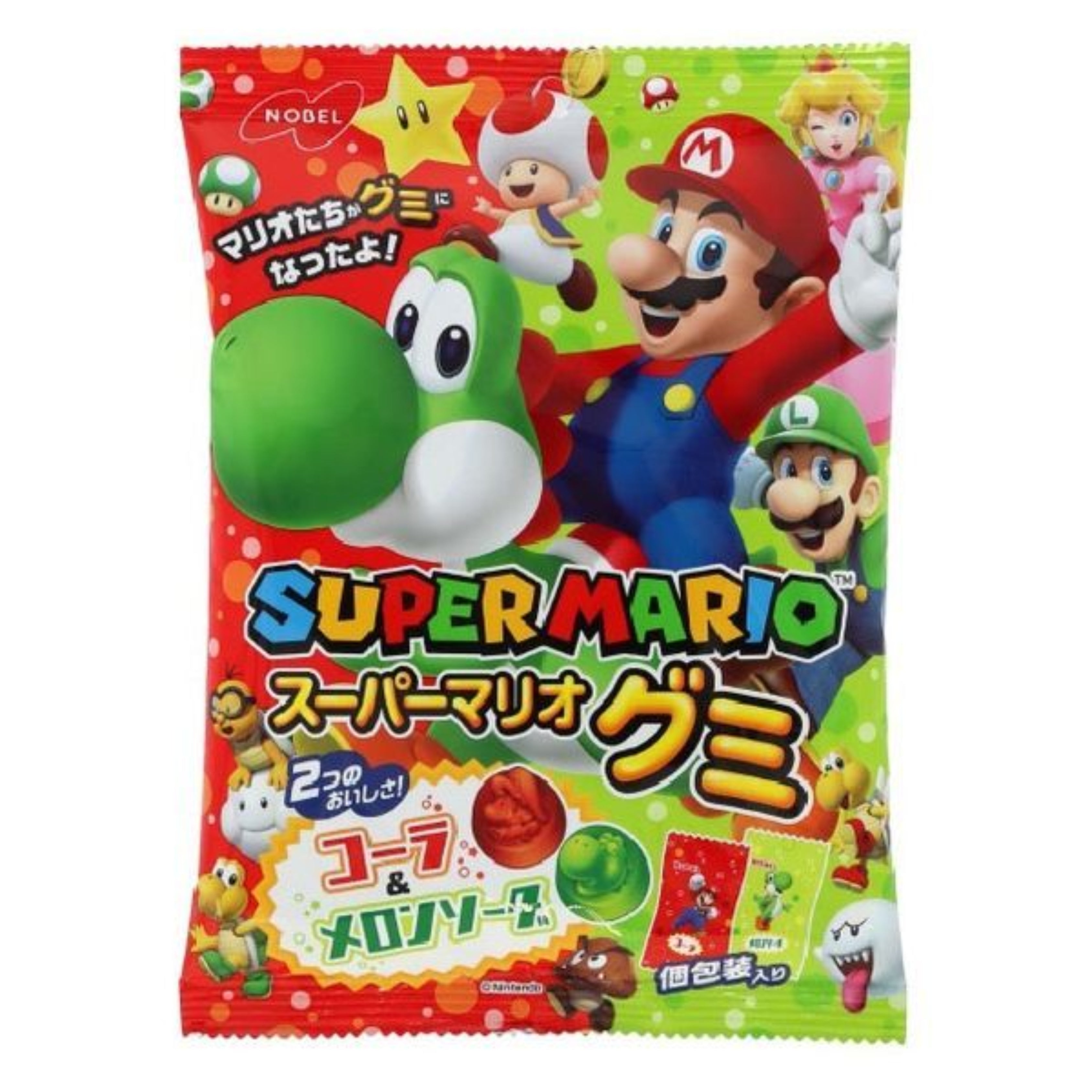 Nobel Super Mario Gummy - JAPAN (6 COUNT)