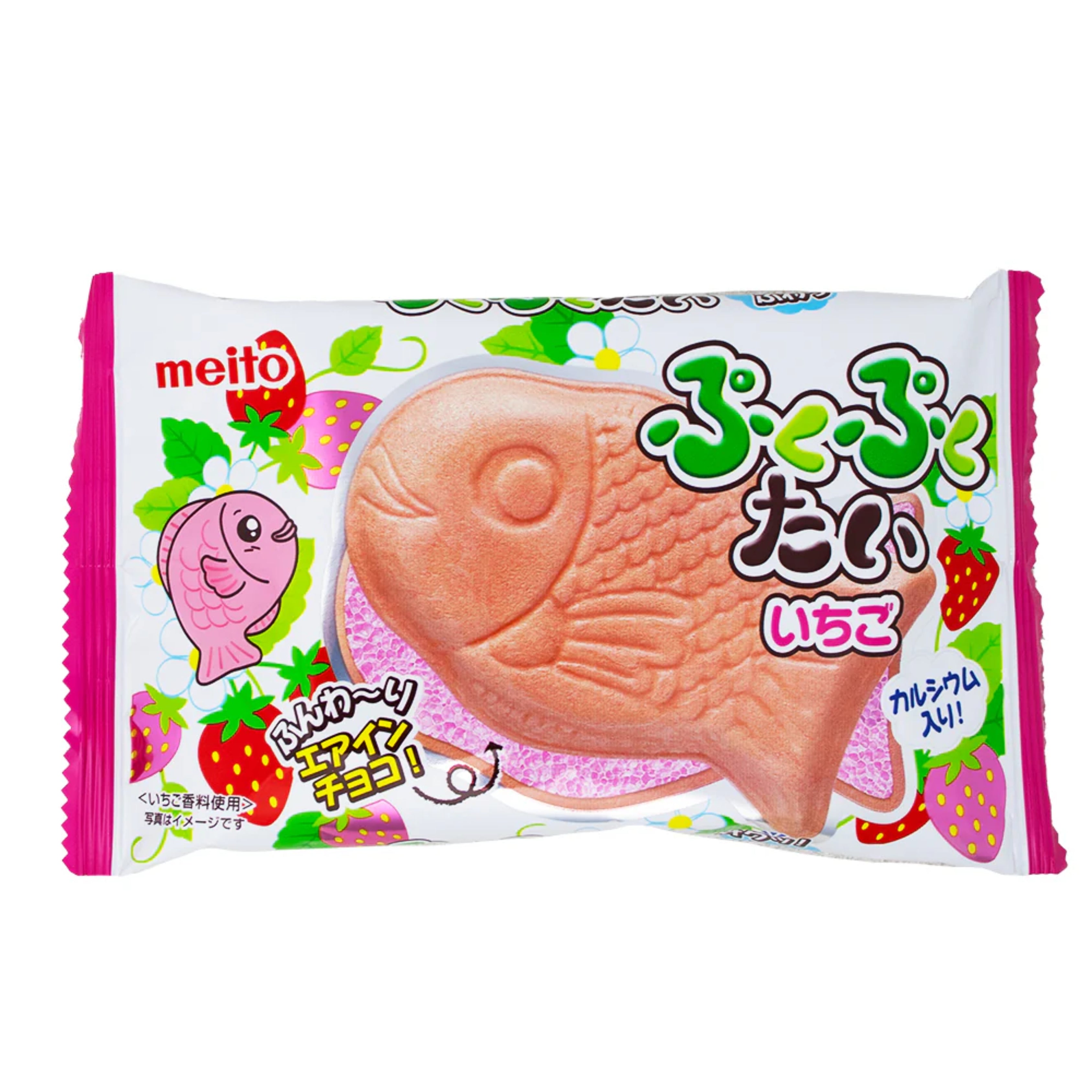 Meito Puku Puku Tai Strawberry Cookie - JAPAN (10 COUNT)