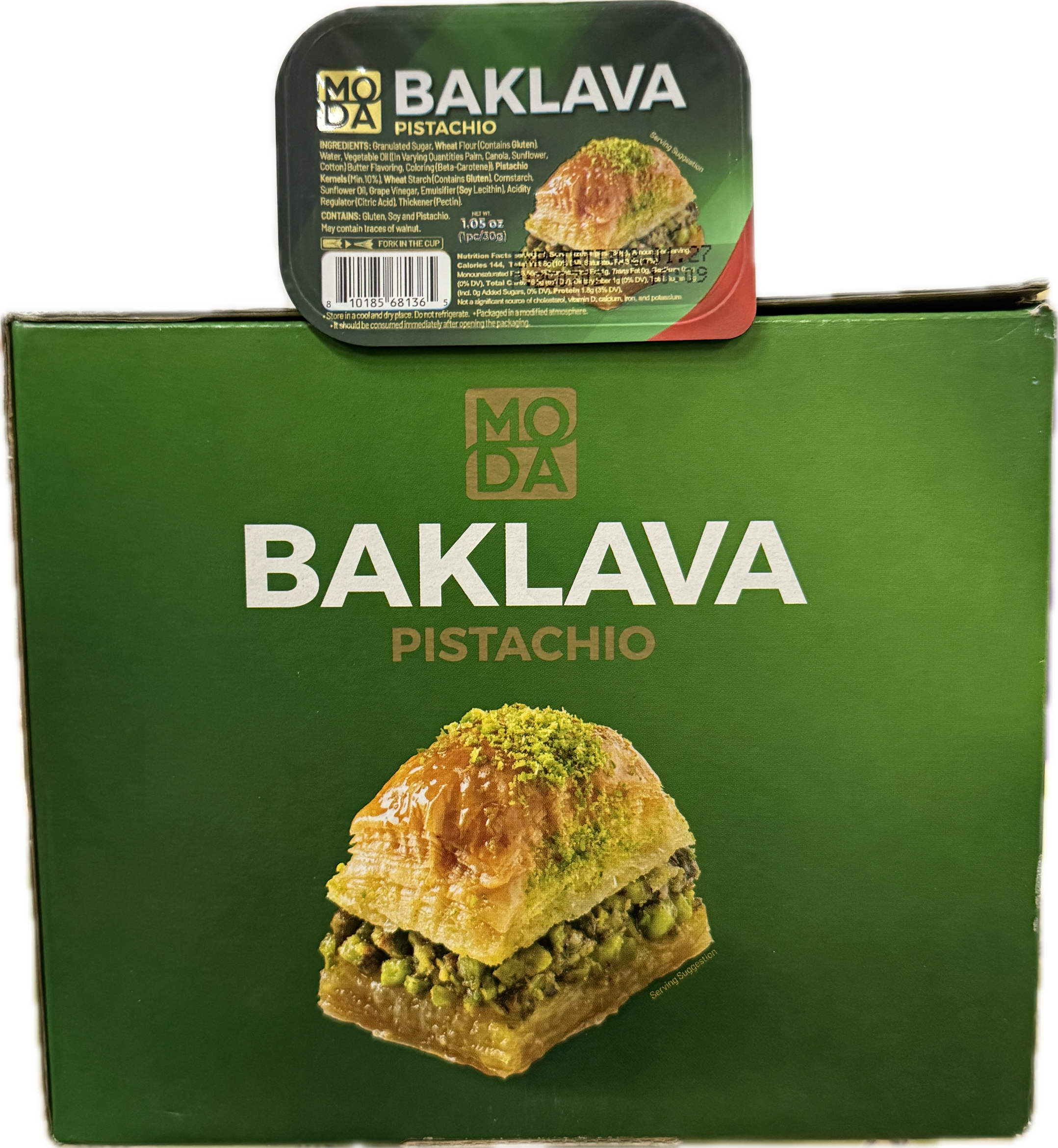 Moda Baklava Dubai Pistachio - TURKEY (24 COUNT)