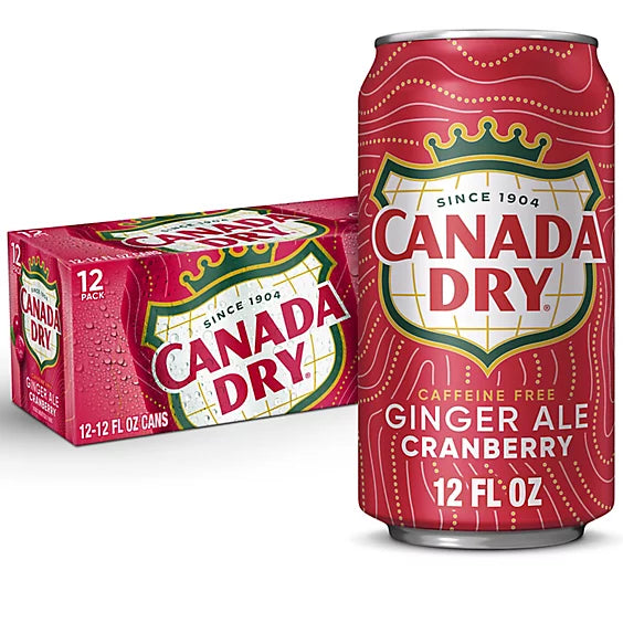 Canada Dry Cranberry Ginger Ale - (12 COUNT)