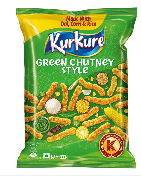 Kurkure Indian Green Chutney Blend Chips - PUNJAB (16 COUNT)