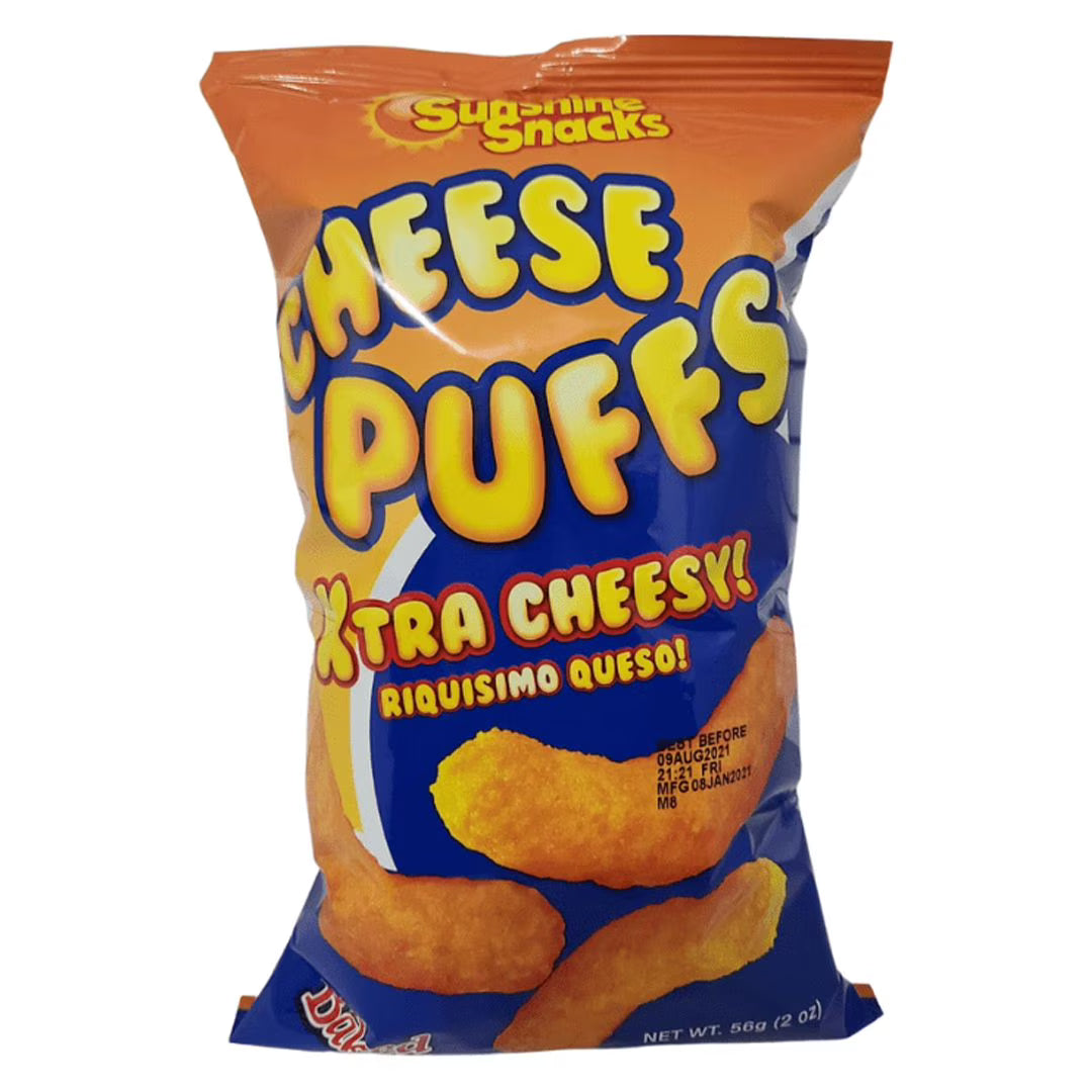 Sunshine Cheese Puffs - TRINIDAD & TOBAGO (24 COUNT)