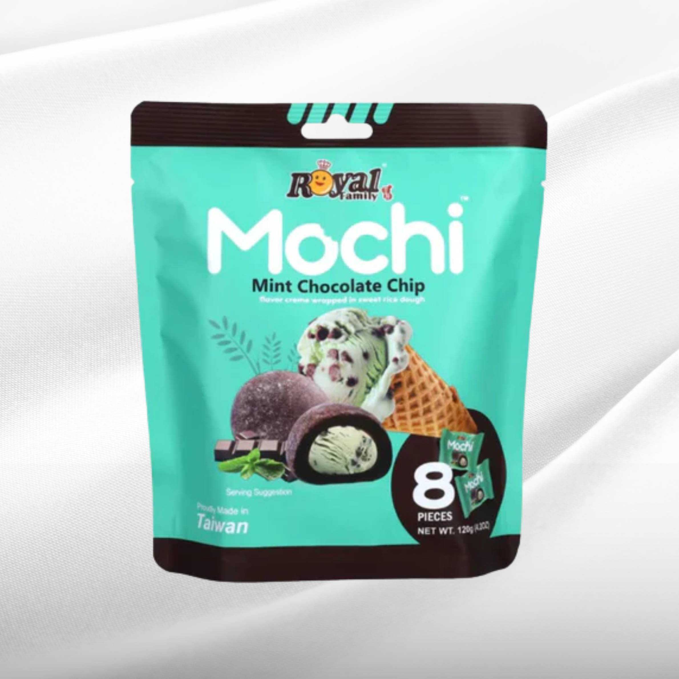 (Halal) Royal Mochi Mint Chocolate Chips - UNITED KINGDOM (12 COUNT)