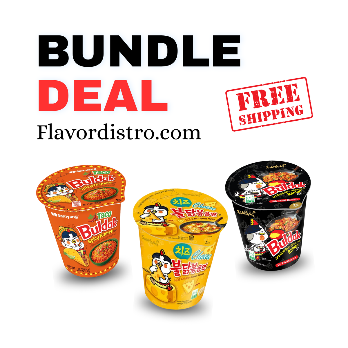 (Halal) Buldak Cup Bulk Deal - KOREA (18 COUNT)