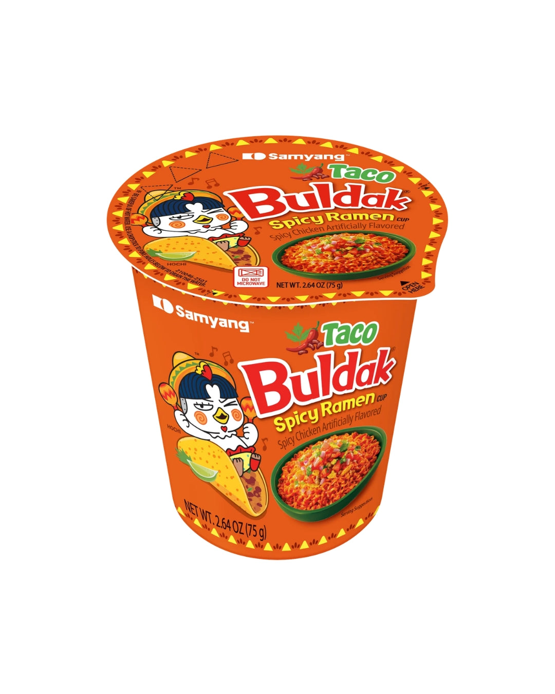 (Halal) Buldak Noodle Taco Cup - KOREA (6 COUNT)
