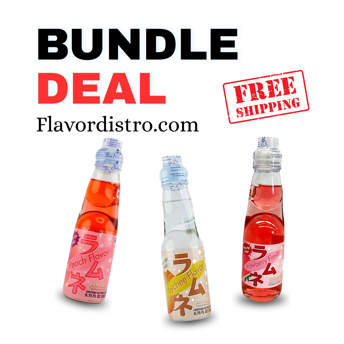 FUJI Ramune Bulk Deal - JAPAN (45 COUNT)