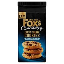 FOX'S Chocolatey Choc Chunk Milk Cookie - UK (8 COUNT)