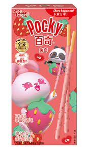 GLICO Pocky with Crumbs Strawberry Milk - TAIWAN (50 COUNT)