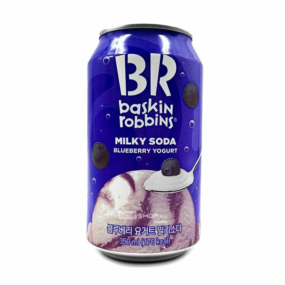 Baskin Robbins Blueberry Cheesecake Milky Soda - KOREA (24 COUNT)
