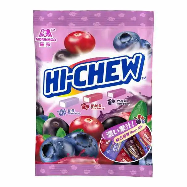 Hi-CHEW Blueberry, Cranberry, Acai Berry - JAPAN (10 COUNT)
