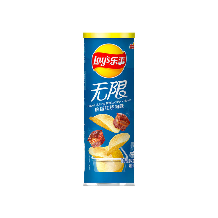 Lays Stax Finger Lickin Braised Pork- TAIWAN (20 Count)