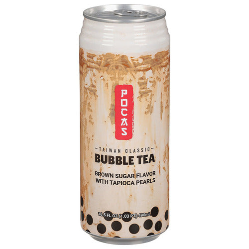 Pocas Bubble Tea Brown Sugar Can - TAIWAN (24 COUNT)
