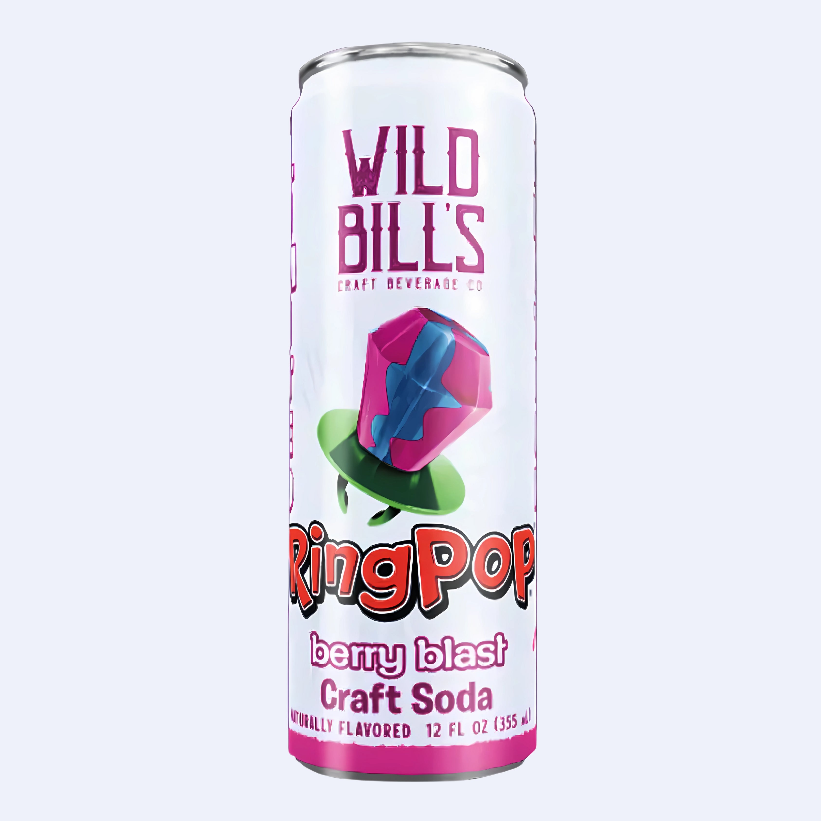 Wild Bill's Ring Pop Berry Blast Soda (12 Count)