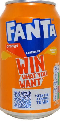 Win What You Want Fanta Orange - ENGLAND (24 Count)