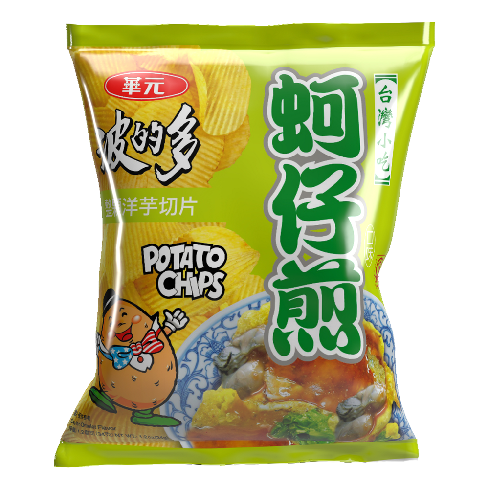 HwaYuan Oyster Omelette Chips - TAIWAN (10 COUNT)