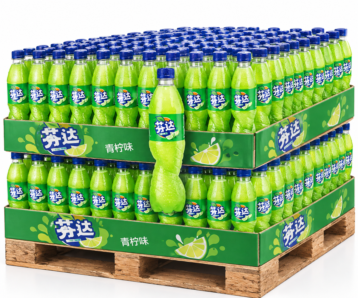 PALLET ROW - Fanta Green Apple - TAIWAN (10 CASES)